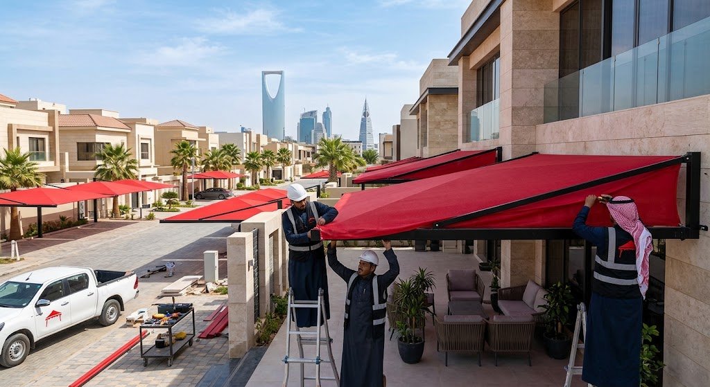 شركة مظلات الحمراء بالرياض